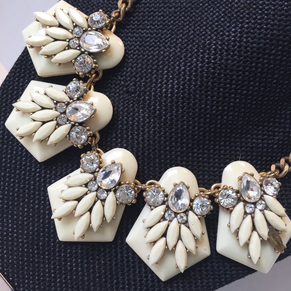 💎🏆💎JCREW Geometric Collage Necklace C7206💎🏆💎